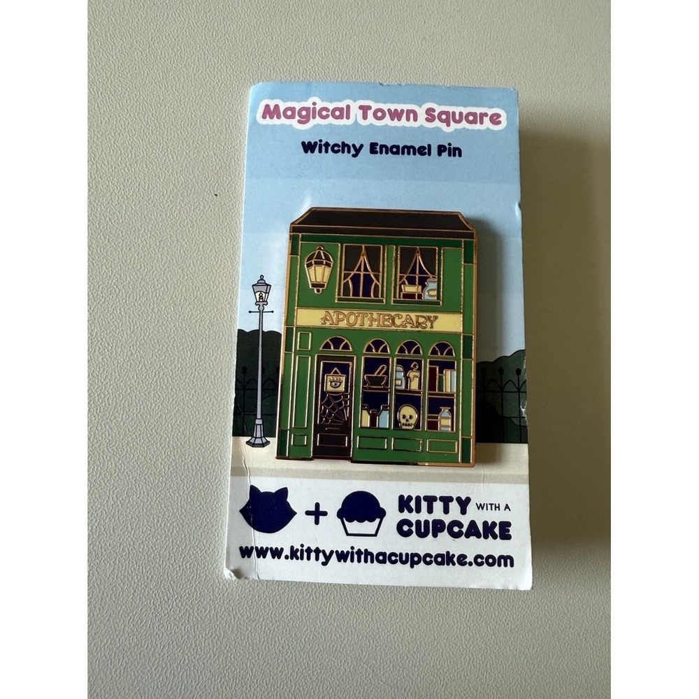 New‎ Enamel Pin Witchy Pin Magical Town Square Apothecary